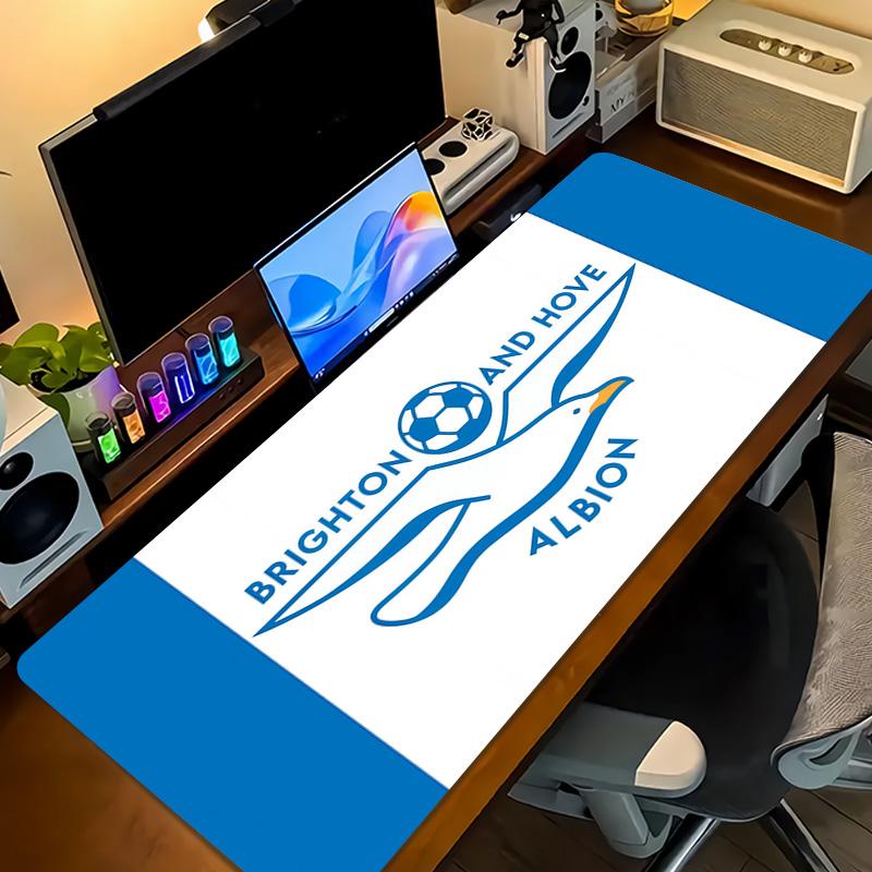 Brighton & Hove Albion Print Cushion Non-slip Laptop Tablet Big Mousepad XXL Mat Mini PC Playmat With Lock edge