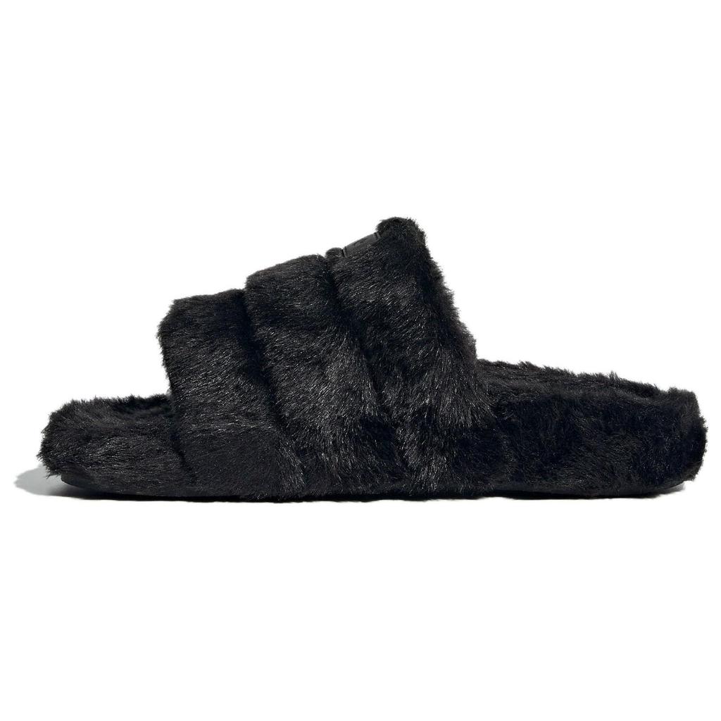 Adidas Originals Adilette Series Thick Sole Outdoor One-Piece Comfortable Versatile Rubber Bottom Massage Slide Sandals Women sandals Black IF3964