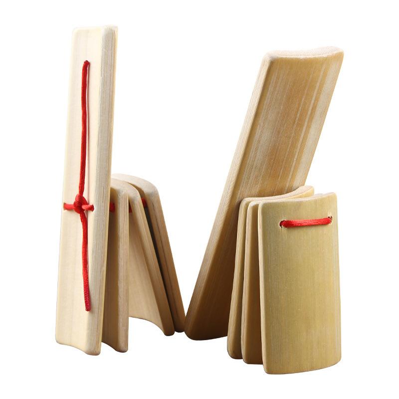 Children Natural Bamboo Small Clapper Talk Stage Performance Chinese Style Characteristic Clapper Talk Toys