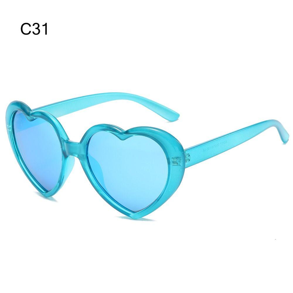 Lunettes de soleil cœur polarisées UV400 Fête Plage Amour Lunettes de soleil en forme de cœur pour femmes