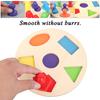 Children's Montessori Wooden Toys Geometric Shape Matching Baby Hand Grasping Board Sensory Game Educational Toys for Children