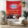 Bayern Munich Custom Your Name Wall Decor Tapestry Art For Pet Memorial Birthdaywedding Party Backdrop Family Gift