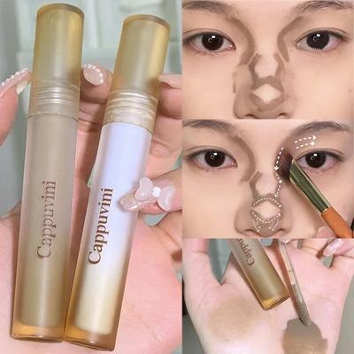 Liquid Contouring Stick Waterproof Lasting Matte Natural Purple Cheek Blush Stick Face Brightening Makeup Cosmetic
