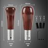 Car Gear Shifter Knobs Walnut Wood Grain Classic Gear Head Shift Shifter Lever Wood Grain Lever Stick Knob 5 Speed with Adapter