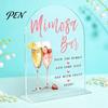 Clear Table Place Cards Arch Wedding Numbers, 1-10 with Stands, Customizable Signs Acrylic for Receptions, Parties, Anniversaries, Events Settings