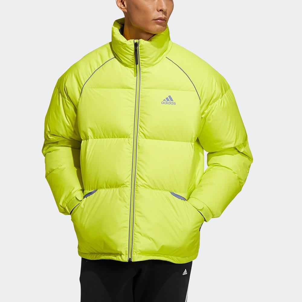 adidas Terrex Super Puffy JKT Outdoor Sports Stay Warm Stand Collar Down Jacket 'Green Yellow' Men's H20752