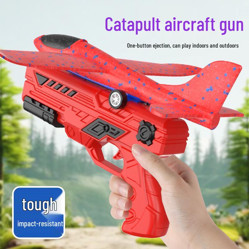 Flashing Foam Catapult Plane Launcher - Parent-Child Outdoor Toy