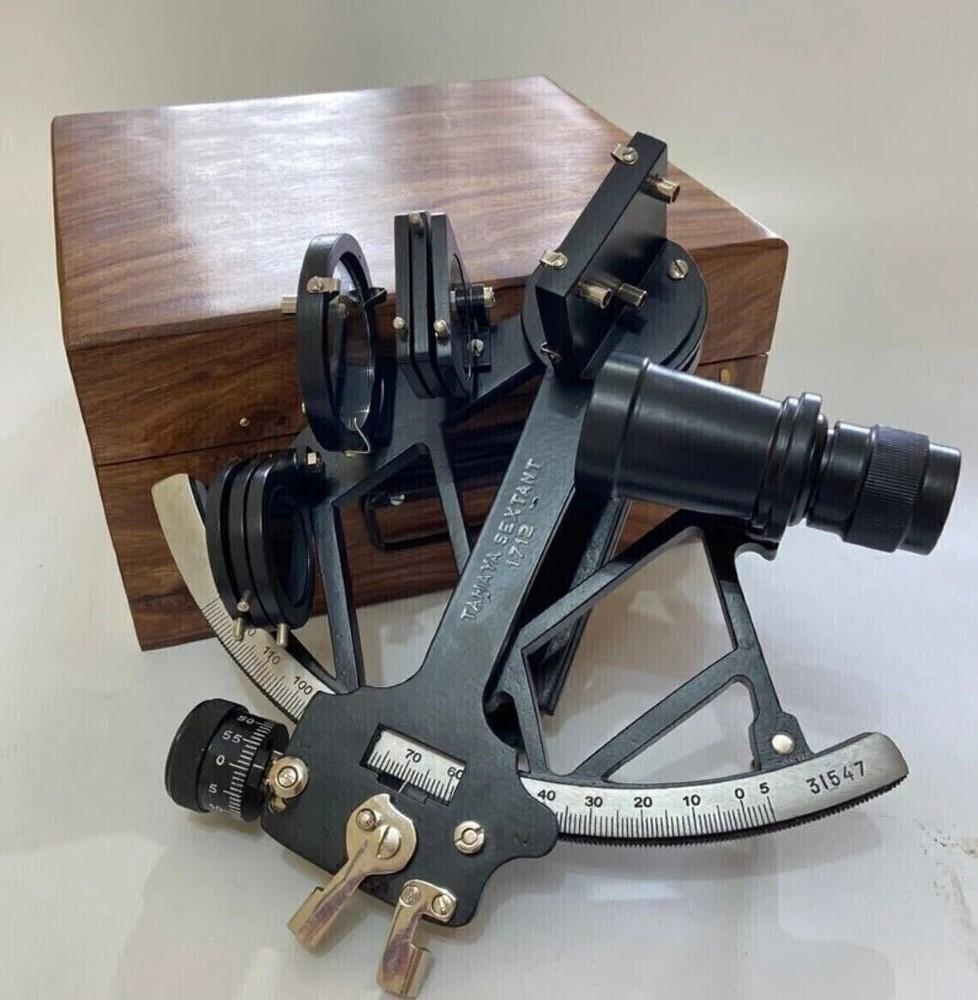 8" Messing Nautisch Marine Antik Navigationsinstrument Astrolab Sextant