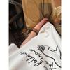 MISSMARM Korean pony flocking printing super soft double-sided cotton short-sleeved T-shirt women's summer versatile top