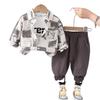 Kids Casual Long-Sleeve Set, Comfortable Daily Wear Outfits