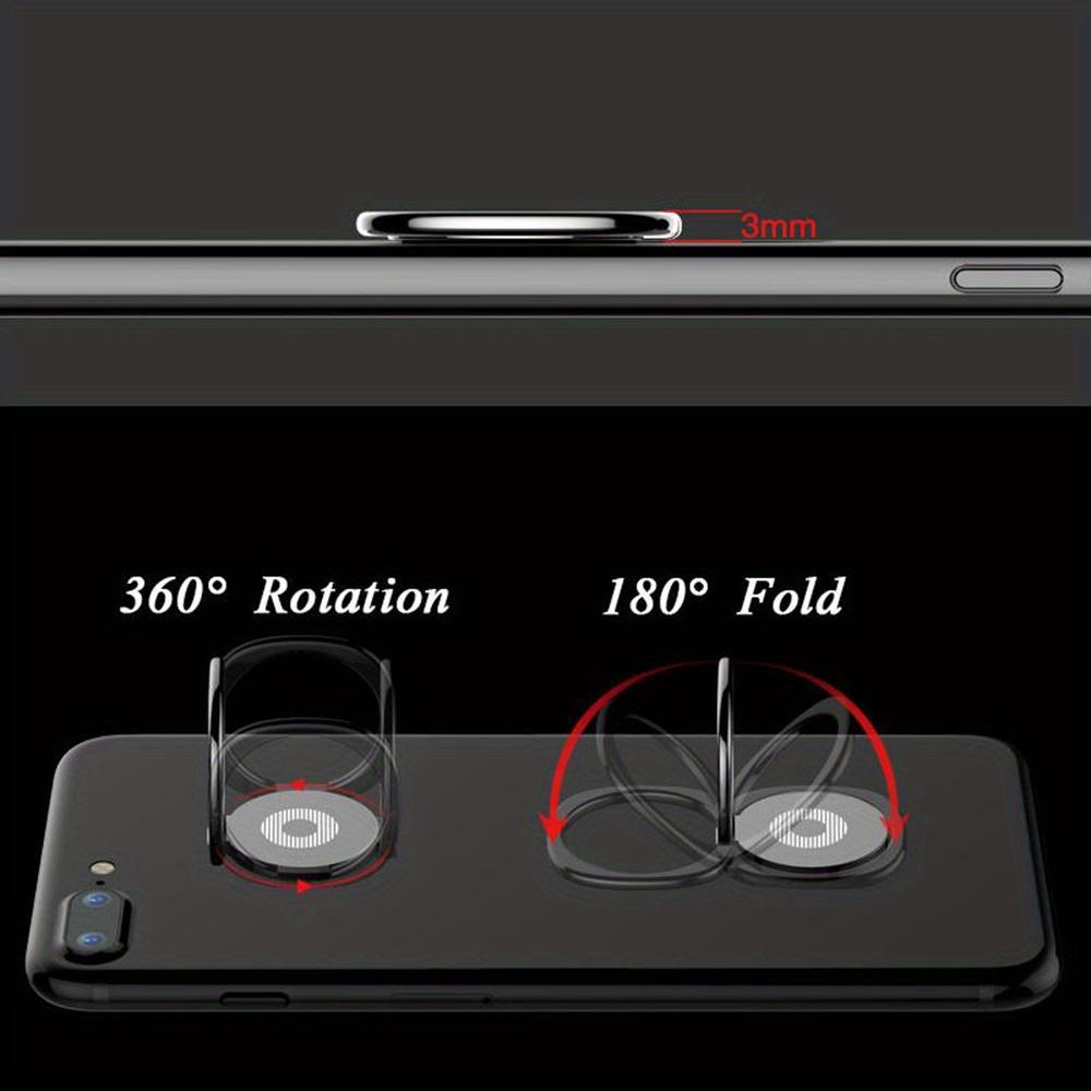 Mobile Phone Holder Ring Buckle Ultra-Thin Circular Rotatable Creative Gift Mobile Phone Buckle Metal Phone Holder