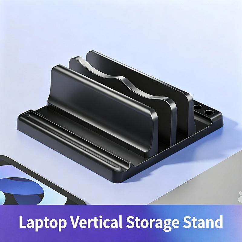 Vertical Adjustable Laptop Stand Desktop Holder Non-Slip Stable for Tablet Phone 10-17 Inch Laptops Home Office