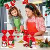 50pcs Christmas Candy Bags Santa Snowman Gift Bag Christmas Decorations for Home 2025 Navidad Xmas Gifts New Year Packing Bags