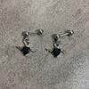 Rustproof Steel Angelic Heart Earrings Versatile Jewelry For Teens And Adults Trendy Style Ear Studs Accessory