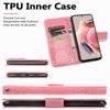 For Xiaomi Redmi Note 12 4G PU Leather Cover Stand Butterfly Imprinted Flip Wallet Phone Case