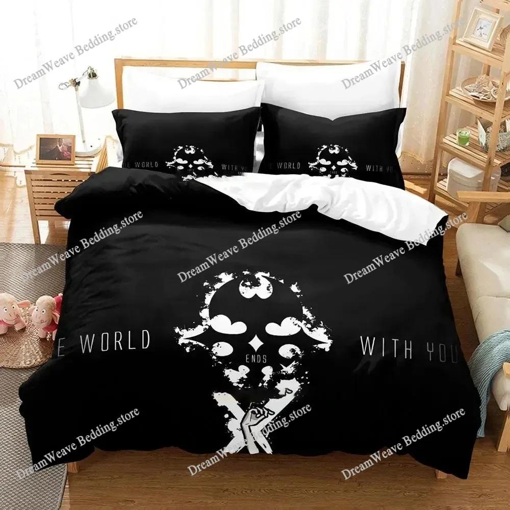 Neku Sakuraba The World Ends with You Bedding Set Duvet Cover Set Quilt Cover Pillowcase Comforter King Queen Size Boys Adult741