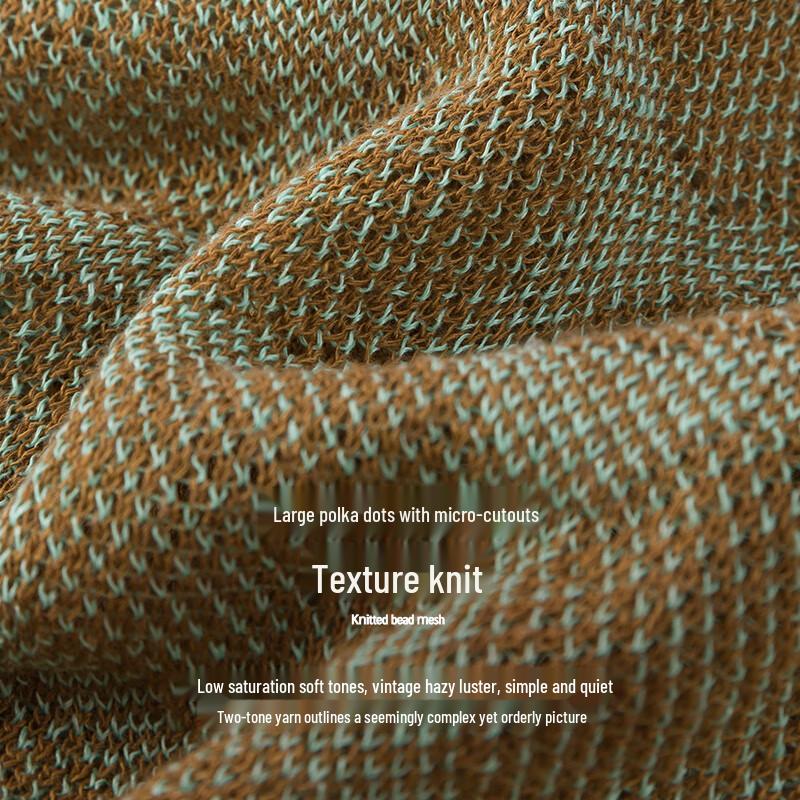 Broadcast Women's Retro Jacquard Polo Knit Top