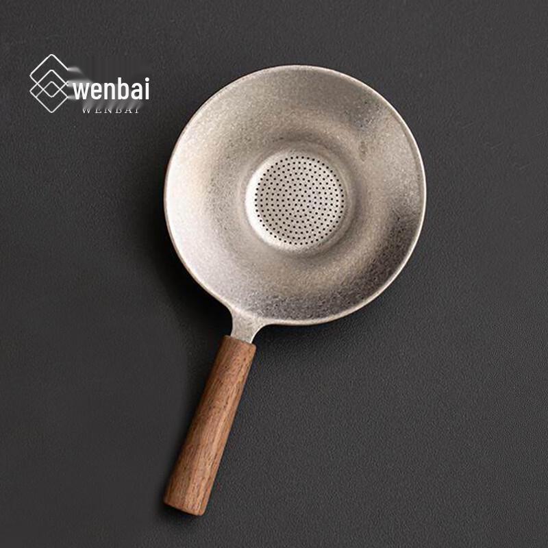 Pure Titanium Tea Filter with Solid Wood Bamboo Design