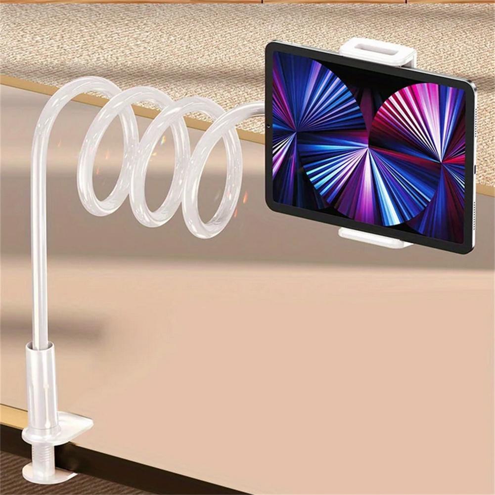 Tablet Cell Phone Bracket Lazy Bracket Adjustable Universal 360 Degree Rotation Flexible Long Arms Clip Mount Gooseneck Phones Stand