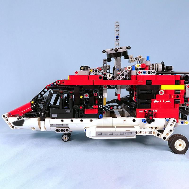 В наличии Технический Airbus Спасательный Вертолет Модель Строительный Блок Кирпичи — фото 6