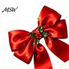 Waterproof Holiday Ornaments Christmas Bow Window Sticker, Red Static Cling, Decals Removable PVC Decal for Home Glass Windows Doors Decoration