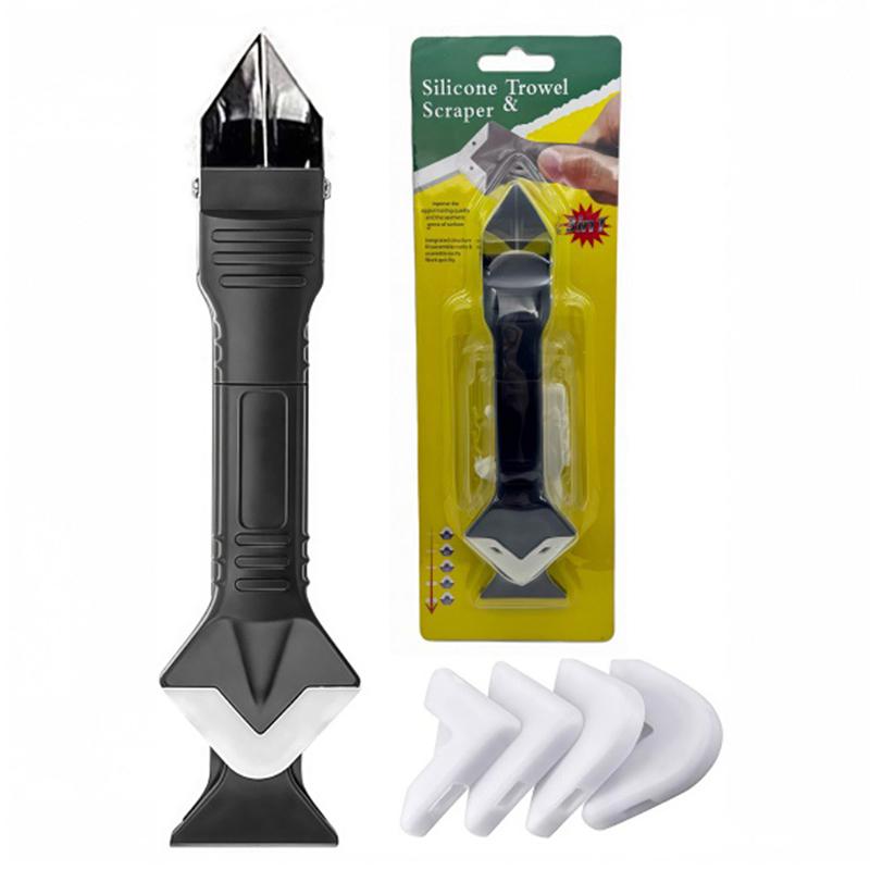 1Set Multifunction Coner Caulking Tool Silicone Scraper Glue Remover Knife Angle Beauty Crevice Spatula Tool Grout Scraper