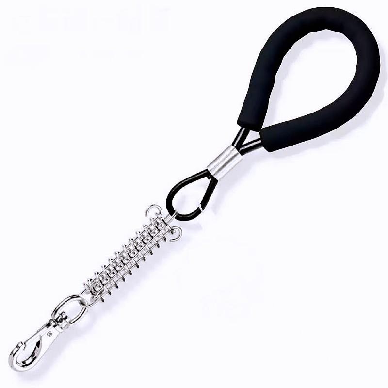Dog Leash Short Leash for Dog Walking Elastic Spring Dogs Leashes Explosion-proof Rope Leads Comfortable Handle Dogs Short Chain