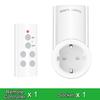 Wireless Smart Remote Control Power Outlet Light Switch Plug Socket Power Outlet Socket EU Plug with Remote Control