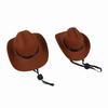 Pet Hat Set Retro Triangle Scarf Pet Accessories Cat Dog Western Cowboy Hat Pet Cosplay Decoration Supplies Pet Hat Scarf Set