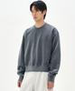 Sobeomeonteu 980G Crop Pigment Sweatshirt - Stone Navy -