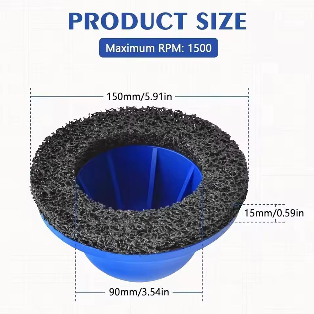 Car Wheel Hub Grinder Brush Machine Rotor Wheel Hub Grinder Rust Grinding / Cleaning Rotor / Rim Surface With 1/2" Extension Rod