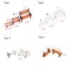Miniature Bench Chair Figurines Resin Crafts Micro Landscape Model Mini Garden Decor DIY Home Ornament Doll House Accessories