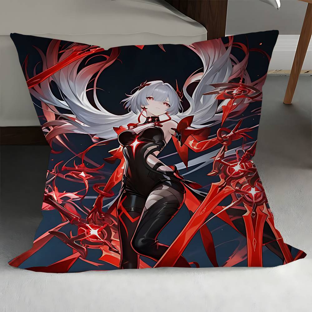 Honkai Star Rail Cartoon Cushion Cover Pillow Cover Decor Pillowcase Printed Cushion Case For Couch
