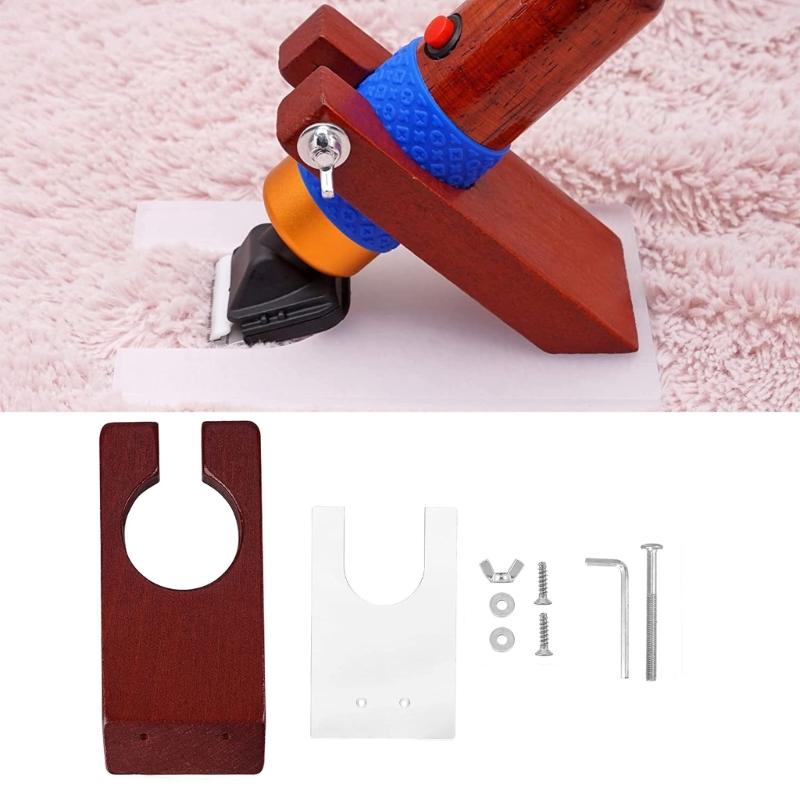 Carpet Trimmer Holder Base Rug Tufting Shearing Guide Wood Rug Tufting Carver Holder Base Carpet Trimmer Bracket