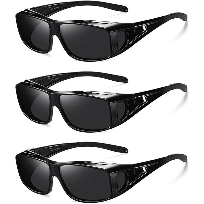 Fit Over Glasses Sunglasses for Women & Men, Stylish Design Polarized Over-Glasses UV Protection