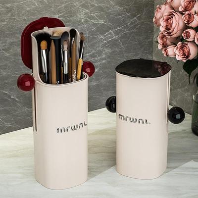 Makeup Brush & Lipstick Organizer - Dustproof Cosmetic Storage Box