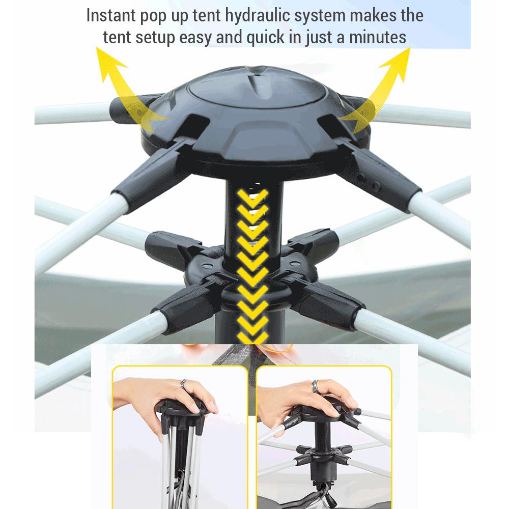 Instant Pop Up Waterproof Camping Tent Outdoor Easy Set Up Automatic Beach Tent for 3 5 People