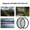 95mm Magnetic CPL Filter Thin and CK95 H&Y Kit, Anti-Reflection, 99.9% Polarization, Frame, Anti-Static, Smudge-Resistant, Water-Repellent,