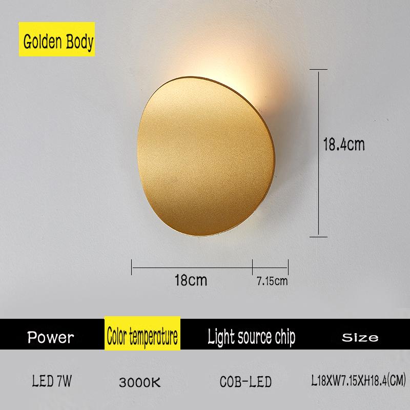 LED Indoor Wall Lamp Bedroom Living Room Home Lamps Balcony TV Background Wall Light Bedroom Lamp Modern Aluminum Sconce