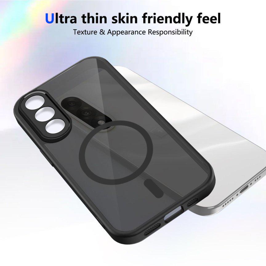 Magnetyczne etui na telefon OnePlus: Półprzezroczysty Czarny dla OnePlus 15, Nord CE 5, 13T i 13R.