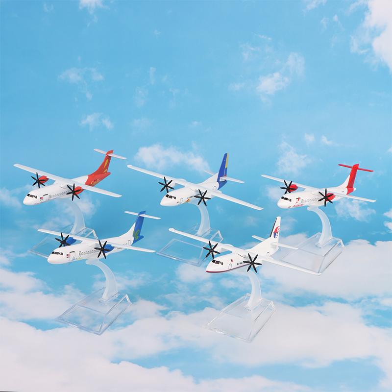 1Pc 16Cm Fk50 Atr Plane Airplane Model Aircraft Model Diecast Metal 1/400 Scale Planes Alloy Airplane Model Collection Gift Toy