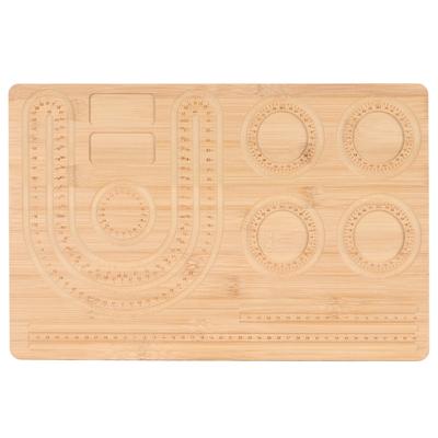 Bamboo Combo Beading Board DIY Accurate Size Free Arrangement Bracelet Measurement Board Jewelry