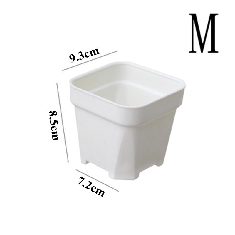 Nowe Zagęszczone Doniczki na Kwiaty Sukulenty Roślina Mała Kwadratowa Doniczka Kaktus Mini Bonsai Doniczka Podstawka Kreatywny Wystrój Domu Biura Narzędzie Ogrodowe