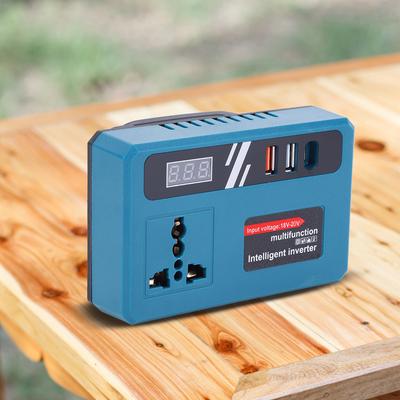 120W DC Inverter Adapter DC 18-20V To AC 220V Lithium Battery Inverter Electric Tool Battery Inverter for Makita 18V Battery