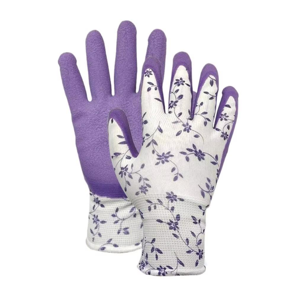Latex Foam Gardening Gloves Breathable Material Rubber Gloves Durable Latex Gloves  General Purpose