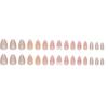 24 Pcs Nail Patch Sweet Pink Fake Nail Bow Removable Solid Color Ins Wind Wearing Nail French Nail Art