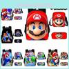 Super Mario Cartoon School Bag Student Backpack Waterproof And Expandable Fashionable And Trendy Style Nylon Material