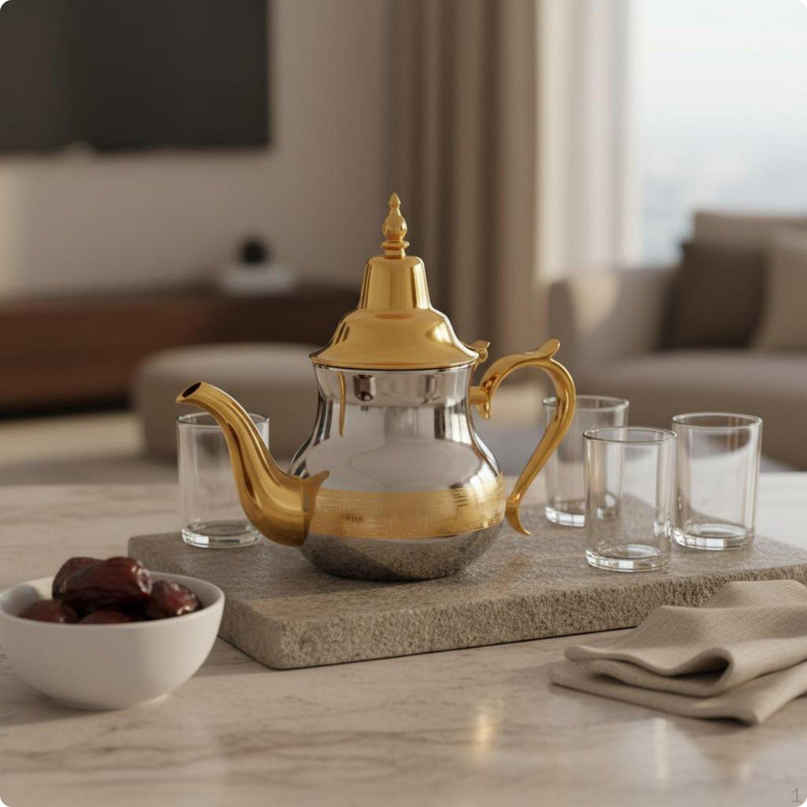 Middle Eastern Teapot Coffee Pot HeatResistant Stainless Steel for Guest