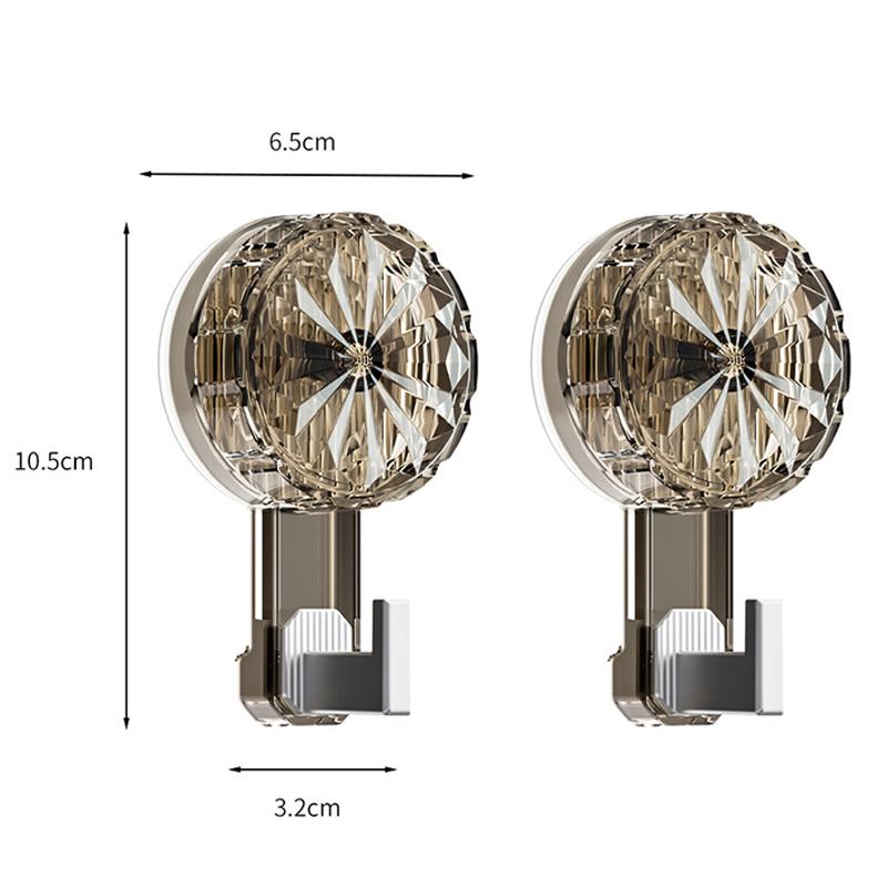 3pcs Removable Swivel Strong Suction Cup Hook Water And Moisture Resistant Suitable For Kitchen Bathroom