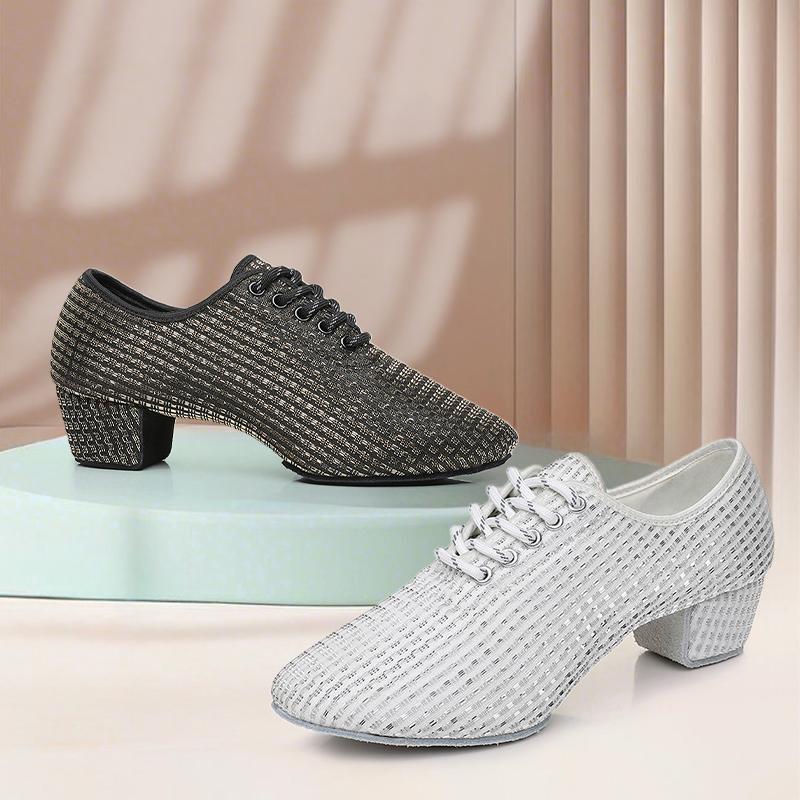 New Adult Women Latin Dance Shoes Ladies Modern Standard Dancing ShoesTeachers Shoes Indoor Heeled 3.5cm